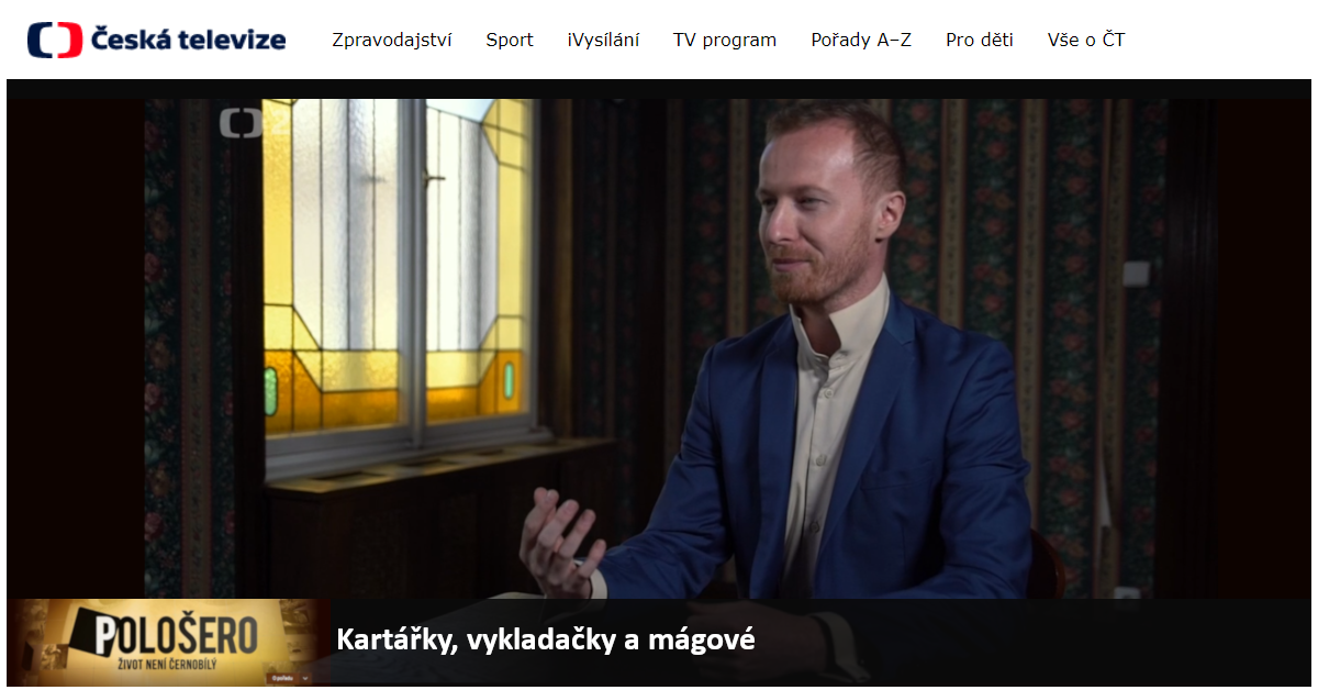 Hypnotizer Jakub Kroulík - rozhovor Ceská televize - Polosero Kartarky vykladacky magove