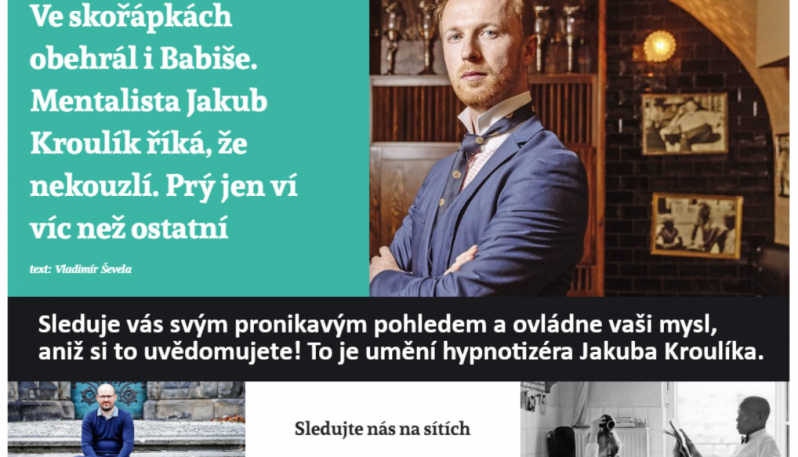 Hypnotizer-Jakub-Kroulik_rozhovor-Magazín EGO-Umění hypnotizéra