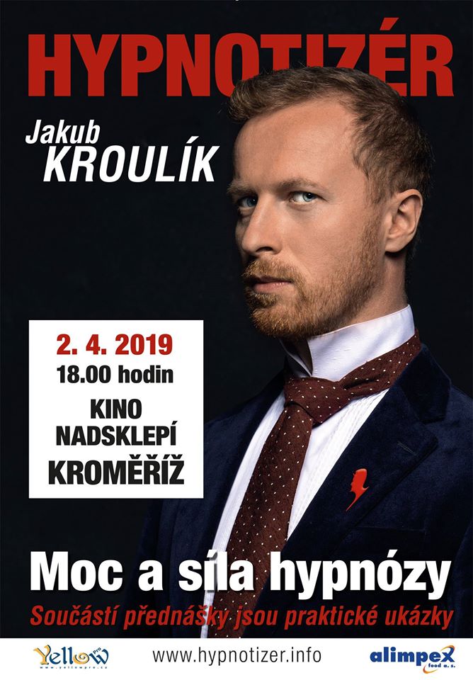 Hypnotizér v Kroměříži duben 2019